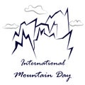 International Mountain Day vector