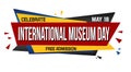 International museum day banner design