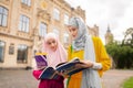 International muslim students feeling worried before exam