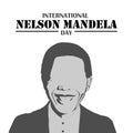 International Nelson Mandela Day, Nelson Mandela abstract, illustration vector