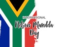 International Nelson Mandela Day in vector format