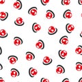 International Network Circle Flat Vector Seamless Pattern Royalty Free Stock Photo