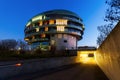 International Neuroscience Institute in Hanover, Germany, at night