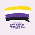 International Non-Binary People\'s Day vector illustration
