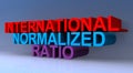 International normalized ratio Royalty Free Stock Photo