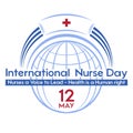 International Nurse Day- a postcard, poster or banner for the holiday.