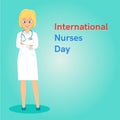 International Nurses Day banner or flyer