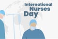 international nurses day logo Royalty Free Stock Photo