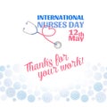 International nurses day 12 may poster