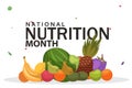 national nutrition month march Royalty Free Stock Photo