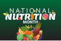 national nutrition month march Royalty Free Stock Photo