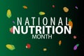 national nutrition month march Royalty Free Stock Photo