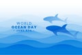 international ocean day event poster save underwater aquatic life