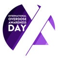 International Overdose Awareness Day. August 31. Holiday concept. Template for background, banner, card, poster with Royalty Free Stock Photo