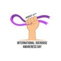 International overdose awareness day vector image