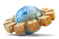 International package delivery concept Royalty Free Stock Photo