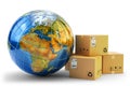 International package delivery concept Royalty Free Stock Photo