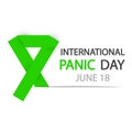 International panic day ribbon