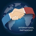 International Partnership Icon Businessman