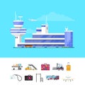 International passenger airport guide template
