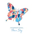 International Peace Day card for people freedom