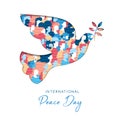 International Peace Day card for people freedom