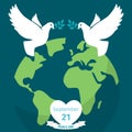 International Peace Day poster Royalty Free Stock Photo