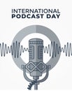 International Podcast Day Vector Illustration Royalty Free Stock Photo