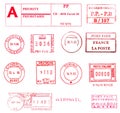 International postal stamps Royalty Free Stock Photo