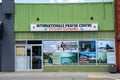 The International Prayer Center on the main street of a small mountain town