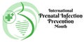International Prenatal Infection Prevention Month, horizontal design on the theme of health and medicine