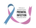 International Prenatal Infection Prevention Month. Vector illustration on white