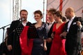 International Russian Italian Opera quintet on the open stage of festival Opera of Kronstadt. five singers of world Opera stars.