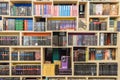 International Science Fiction Books On Library Shelf