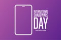 International Shareware Day. Second Saturday in December. Holiday concept. Template for background, banner, card, poster Royalty Free Stock Photo