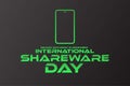 International Shareware Day. Second Saturday in December. Holiday concept. Template for background, banner, card, poster Royalty Free Stock Photo
