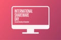 International Shareware Day. Second Saturday in December. Holiday concept. Template for background, banner, card, poster Royalty Free Stock Photo