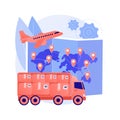 International shipment abstract concept vector illustration.