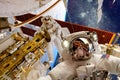 International Space Station and astronaut. Royalty Free Stock Photo