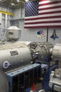 International Space Station DESTINY Mockup Sits Under an America