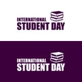International Student Day design vector.
