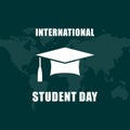 International Student Day design vector.