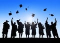 International Students Celebrating Graduation Royalty Free Stock Photo