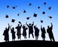 International Students Celebrating Graduation Royalty Free Stock Photo