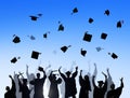 International Students Celebrating Graduation Royalty Free Stock Photo