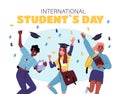 International students day vector poster