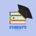 International Students Day. World Students Day creative Vector design Illustration Student Education Day Icon study Royalty Free Stock Photo