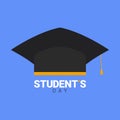 International Students Day. World Students Day creative Vector design Illustration Student Education Day Icon study Royalty Free Stock Photo