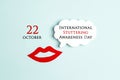 International Stuttering Awareness day, 22 October