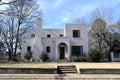 International Style Home with Asymmetrical Facade